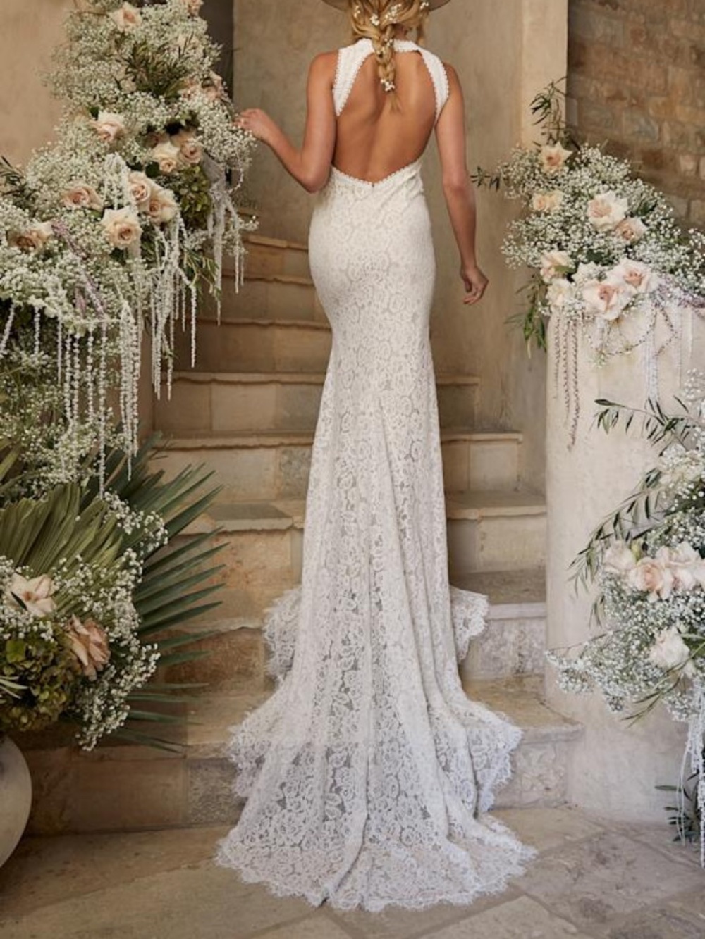Lulus Love Everlasting White Floral Lace Mermaid Maxi Dress - Size S